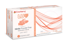 Load image into Gallery viewer, Cranberry LUV Orange Nitrile Exam Glove with lanolin & vitamin E. PLEASE CALL TO ORDER