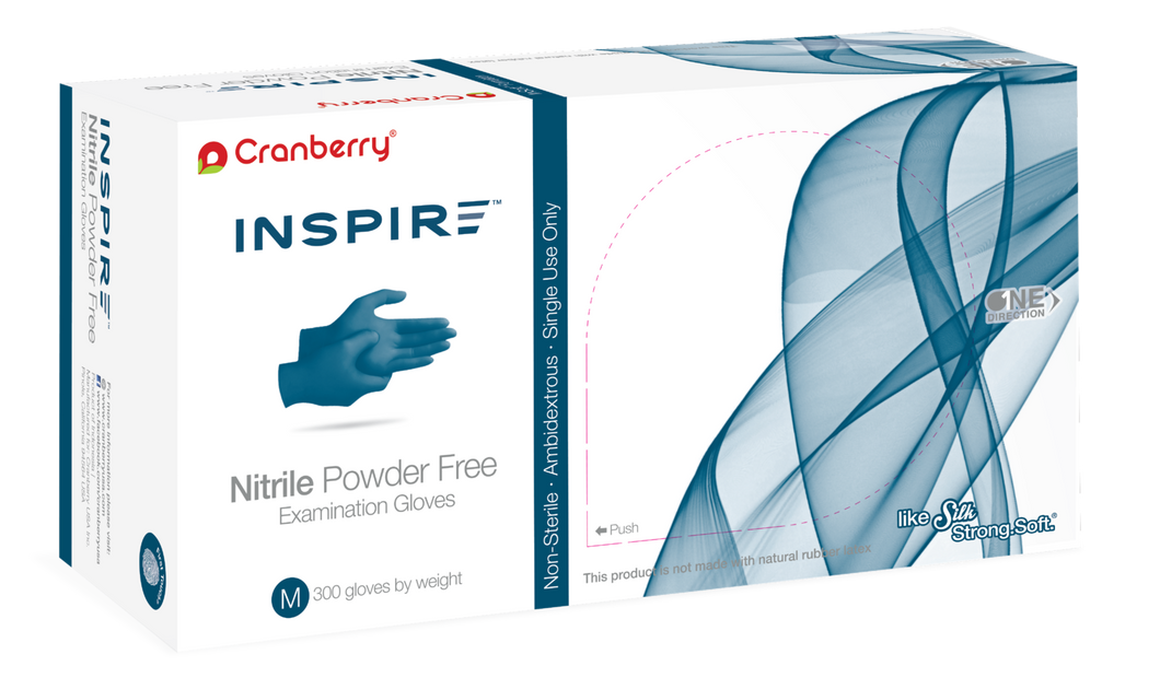 Cranberry Inspire Powder Free Nitrile Gloves PLEASE CALL TO ORDER