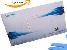 Load image into Gallery viewer, Matig Nitrile Examination Gloves (Powder-Free) (100pcs per box) PLEASE CALL TO ORDER
