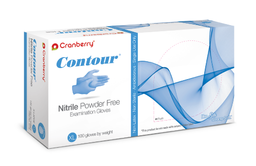 Cranberry Contour Powder Free Nitrile Gloves PLEASE CALL TO ORDER