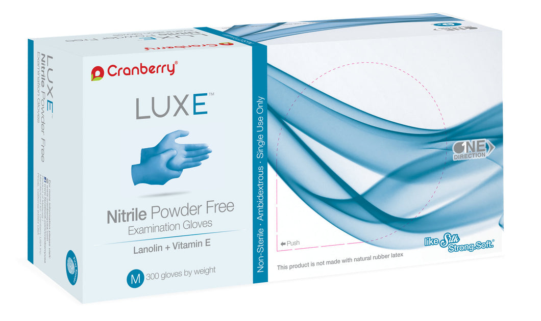Cranberry Soft and luxurious. LUXE nitrile powder free gloves PLEASE CALL TO ORDER