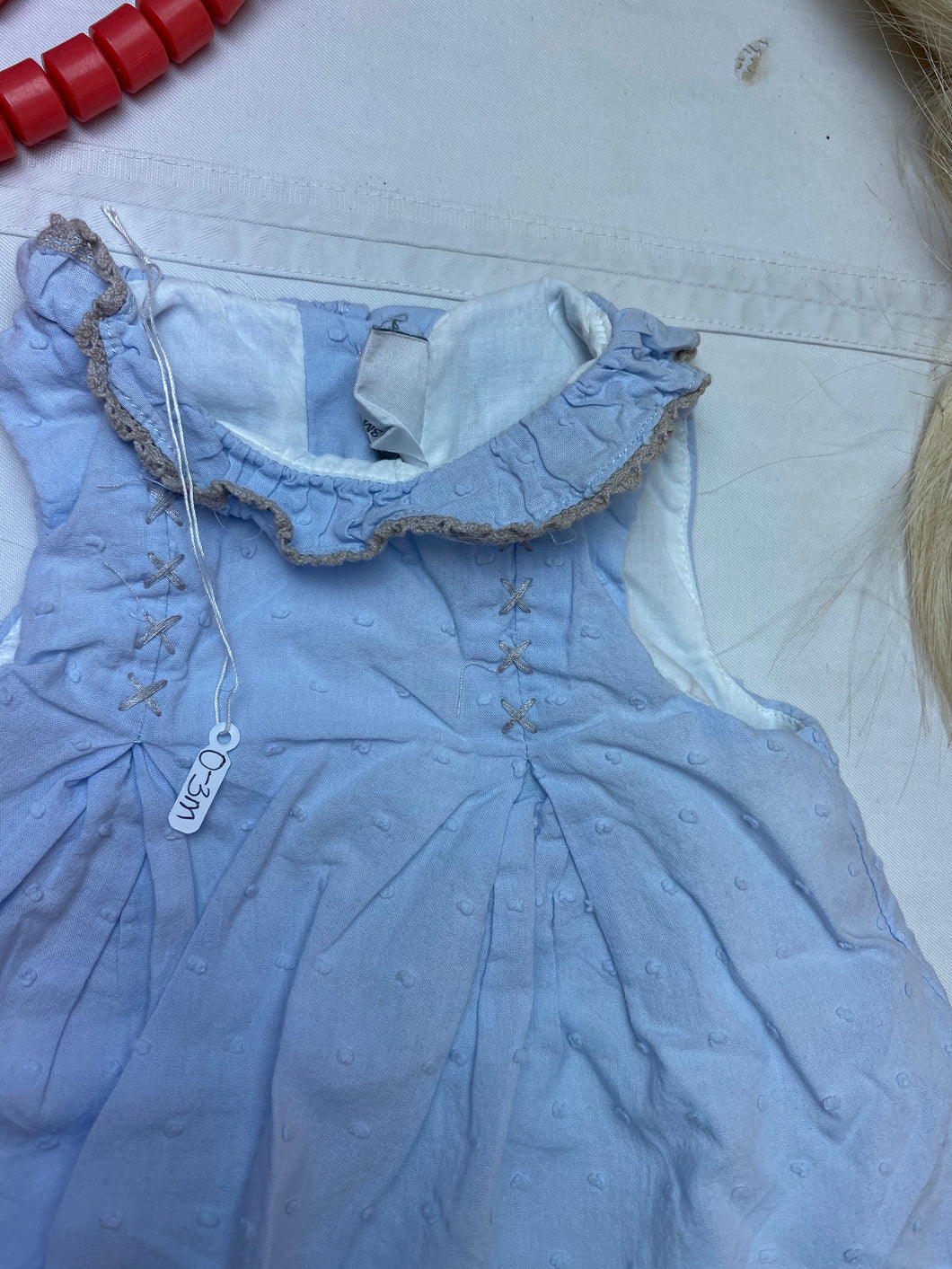 Spanish designer Blue cotton dress